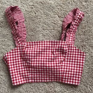 Gingham crop top